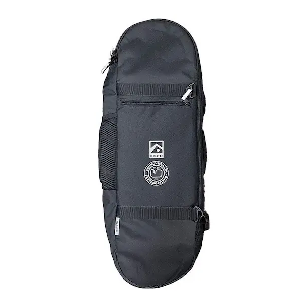Kyoto SSD Pro Skateboard Board Bag for Adults, Casual PU Leather Basic Design with Reflective Elements, Two-Way Zipper