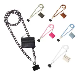 Mobile phone chain accessory, a strap for carrying a wallet along with the phone, Phone Lanyard, Phone Sling
