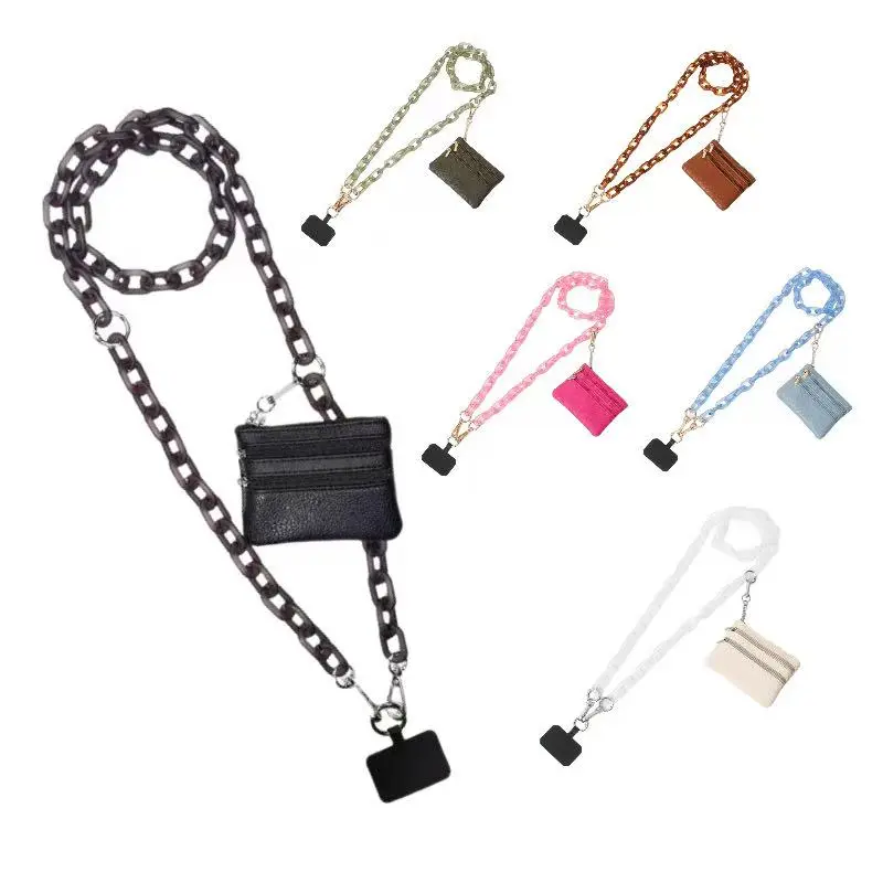 Mobile phone chain accessory, Cellphone Accessories, a strap for carrying a wallet along with the phone, Phone Lanyard, Phone Sling