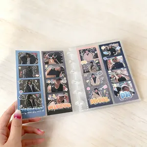 Clear Photo Booth Frames Photo storage – 20 Pages for 15.3x5.3cm Photo Strips, Tickets & Mementos, PP Material, Perfect Gift for Weddings, Anniversaries & Special Moments