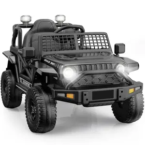 12V Kids Ride-On Truck with Parent Remote Control 2WD Suspension Bluetooth Music LED Lights & USB Port Long Runtime Electric Car Toy for Ages 3-8