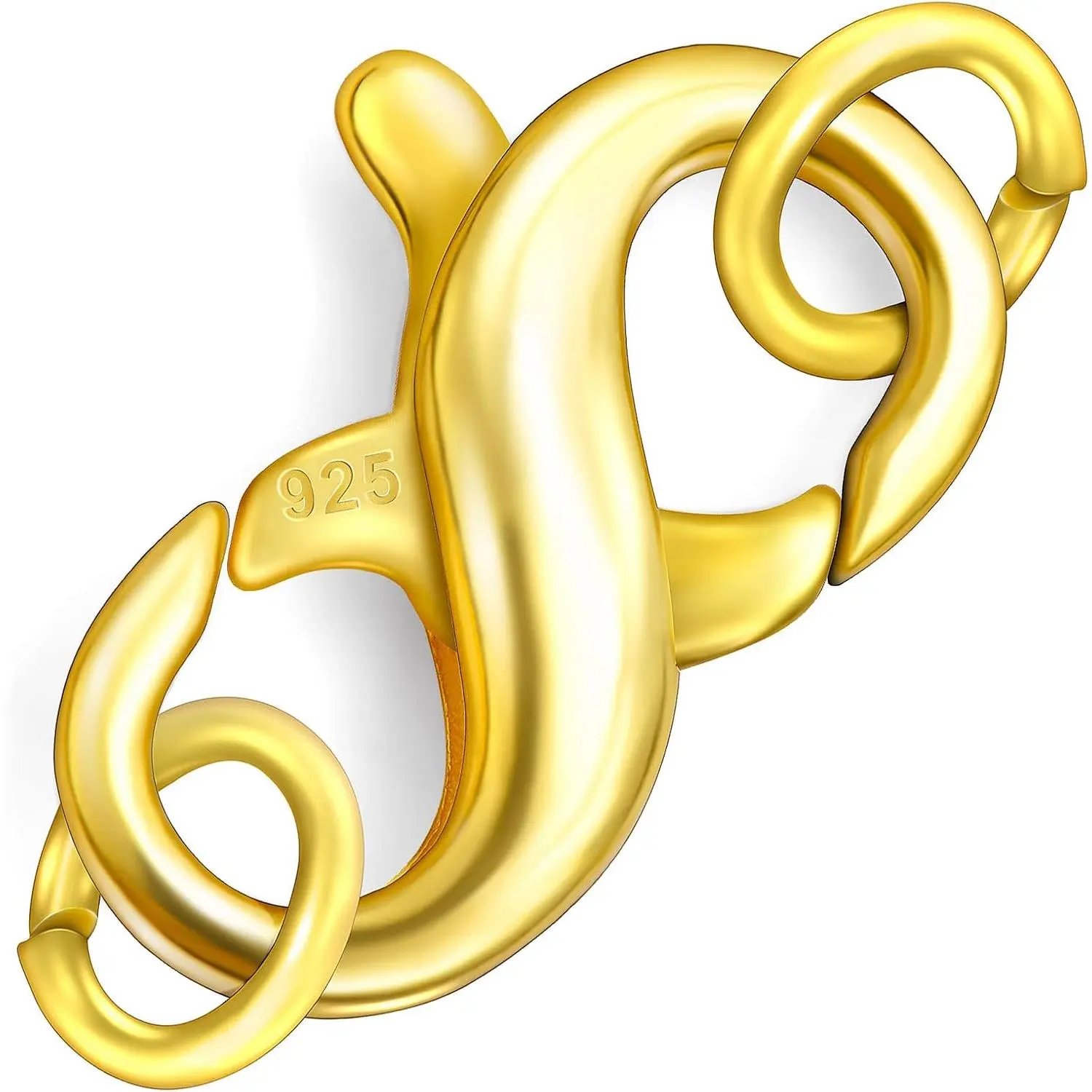 925 Double Opening Lobster Clasp Sterling  and  Necklace Bracelet Extender Clasps and Closures for DIY