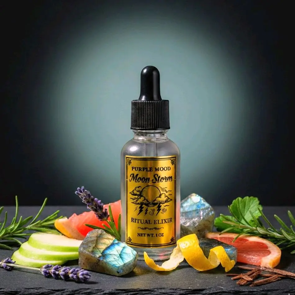 Moon Storm- concentrated fragrance oil Infused with Labradorite