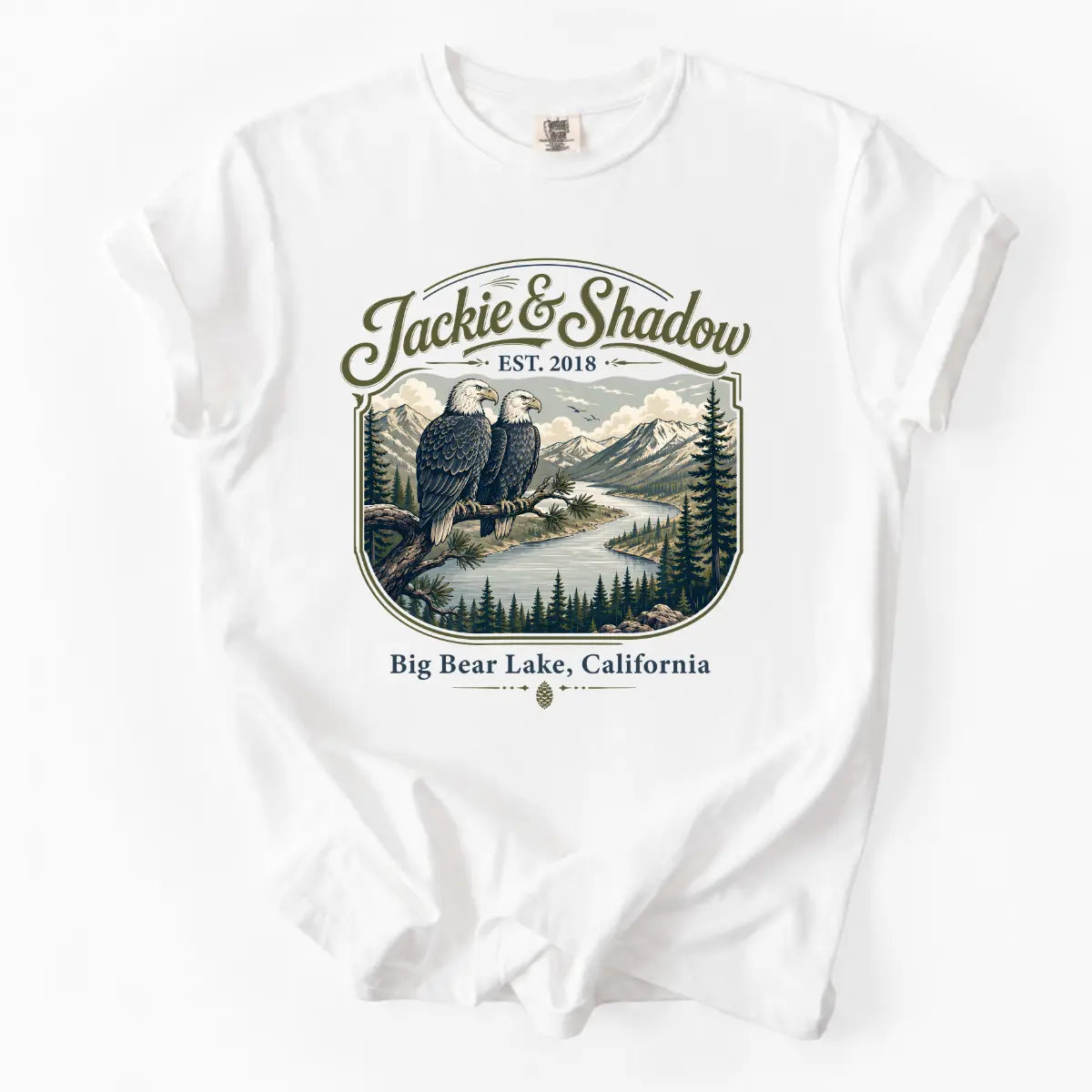 Jackie and Shadow Eagles Shirt, Big Bear Lake Bald Eagles T-Shirt, Nature Lover Gift, Wildlife Enthusiast Tee