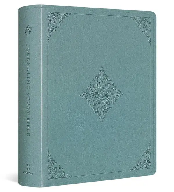 ESV Journaling Study Bible (Trutone Over Board, Paris Sky, Fleur-De-Lis Design) -- Esv Bibles - Bible