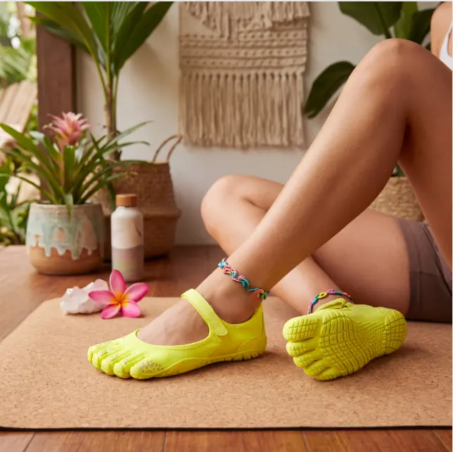 v-You know Women Minimalist Five Toe Shoes Non‑Slip Yoga Pilates Barefoot Training Shoes for Indoor Workout