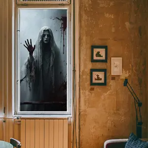 Halloween Ghost Glass Window Sticker, Creative Decoration for Bedroom Living Room, Festival Decorative Paper BDJ17501, Non Sensitive Goods