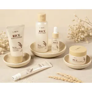 Ideal Gift! Rice Essence Skincare 5pcs Set, Plant-Based Gentle Hydrating & Repair