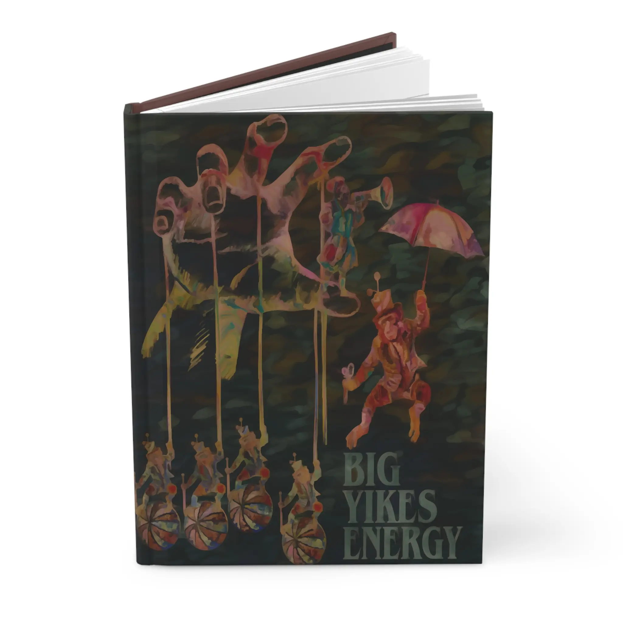 Matte Hardcover Journal - BIG YIKES ENERGY - Quirky Humor Notebook, Funny Notepad, Unique Writing Diary, Gift