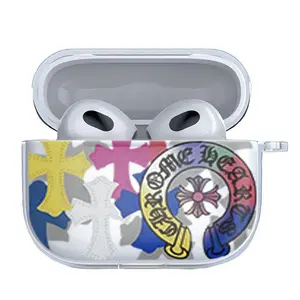Vintage Emblem Style Airpods Case for Airpods 4 3 2 1 Pro Aesthetic Earbuds Protective Cover