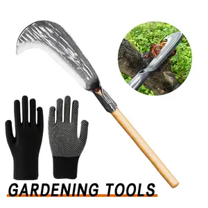 Garden maintenance tools for tasks such as pruning overgrown branches, clearing pathways, weeding, and general garden upkeep.