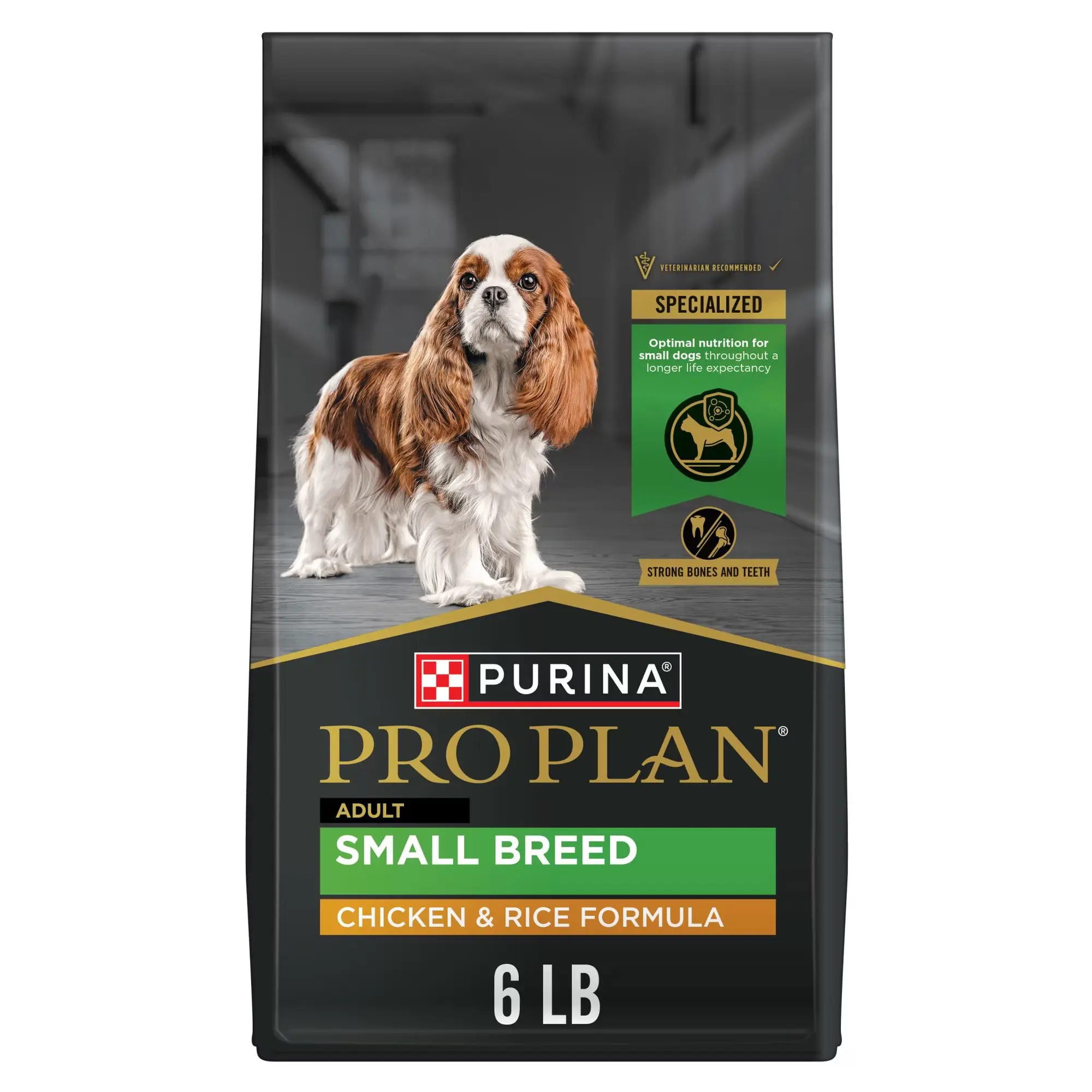 Purina Pro Plan Dry Small Breed Dog Food Chicken and Rice Formula with Guaranteed Live Probiotics, 6 lb Bag
