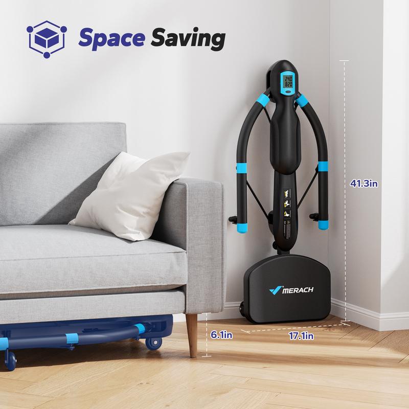 Merach Seated Ab Crunch & Core Trainer Machine, Dragonfly-Style Ab Machine with LED Display for Home Gym, Fitness Equipment for Belly & Full Core Workout, Rowing Machine, TikTokShopBlackFriday