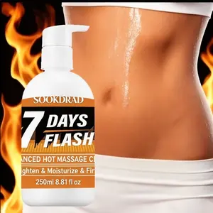 Hydrating Firming Hot Massage Cream, Plant Extracts, Moisturizing, for Arms & Abdomen, 250ML, Home Use, Dry Skin Relief