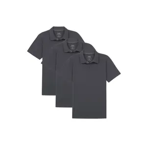 Organic Polo Shirt 3 Pack / Steel Grey