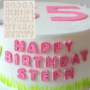 1pc, Silicone Alphabet Button Pattern Fondant Mold, Cake Decoration Tool, Chocolate Mold, Baking Mold, Baking Tools, Reusable Mold