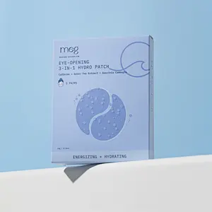 Meg eye-opening 3-in-1 hydro Patch 5 Pairs in Box with Caffeine & Green Tea Extract for Hydration & Brightening