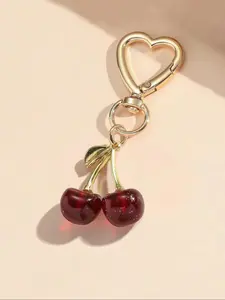 A fashionable and cute cherry pendant, bag pendant, suitable for daily wear, and also a surprising and exquisite small gift, Heart Design Charm