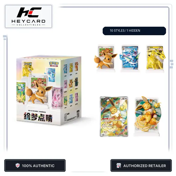 Pokémon TCG Dream Drawing Vol. 3 Eevee & Eeveelutions Figure Blind Box Full Case, Simplified Chinese