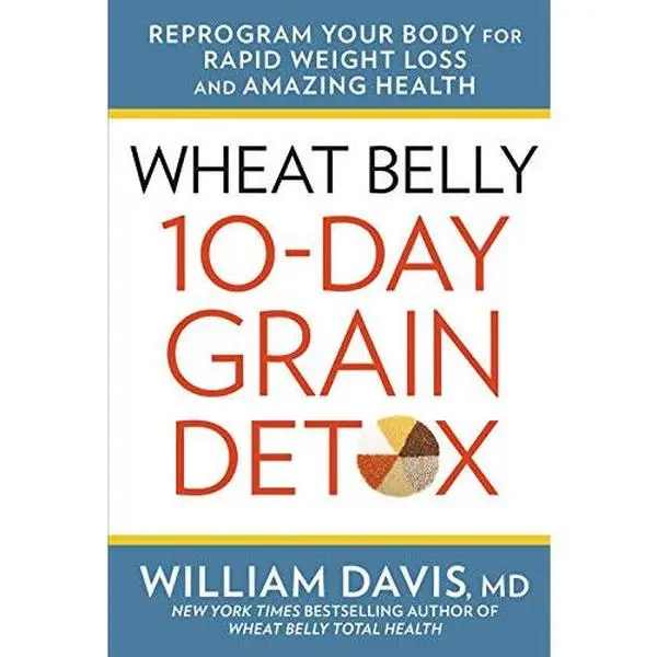 Used Paperback Book - Wheat Belly 10-Day Grain Detox by William Davis M.D. (English, New York Times Bestseller) - Healthy Daily Rapid Gut Detox Cleanse