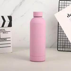Vacuum Insulated Stainless Steel Bottle, 500ML/16.9oz, Pure Color Series, Keeps Drinks Hot and Cold, Ideal for Beverages