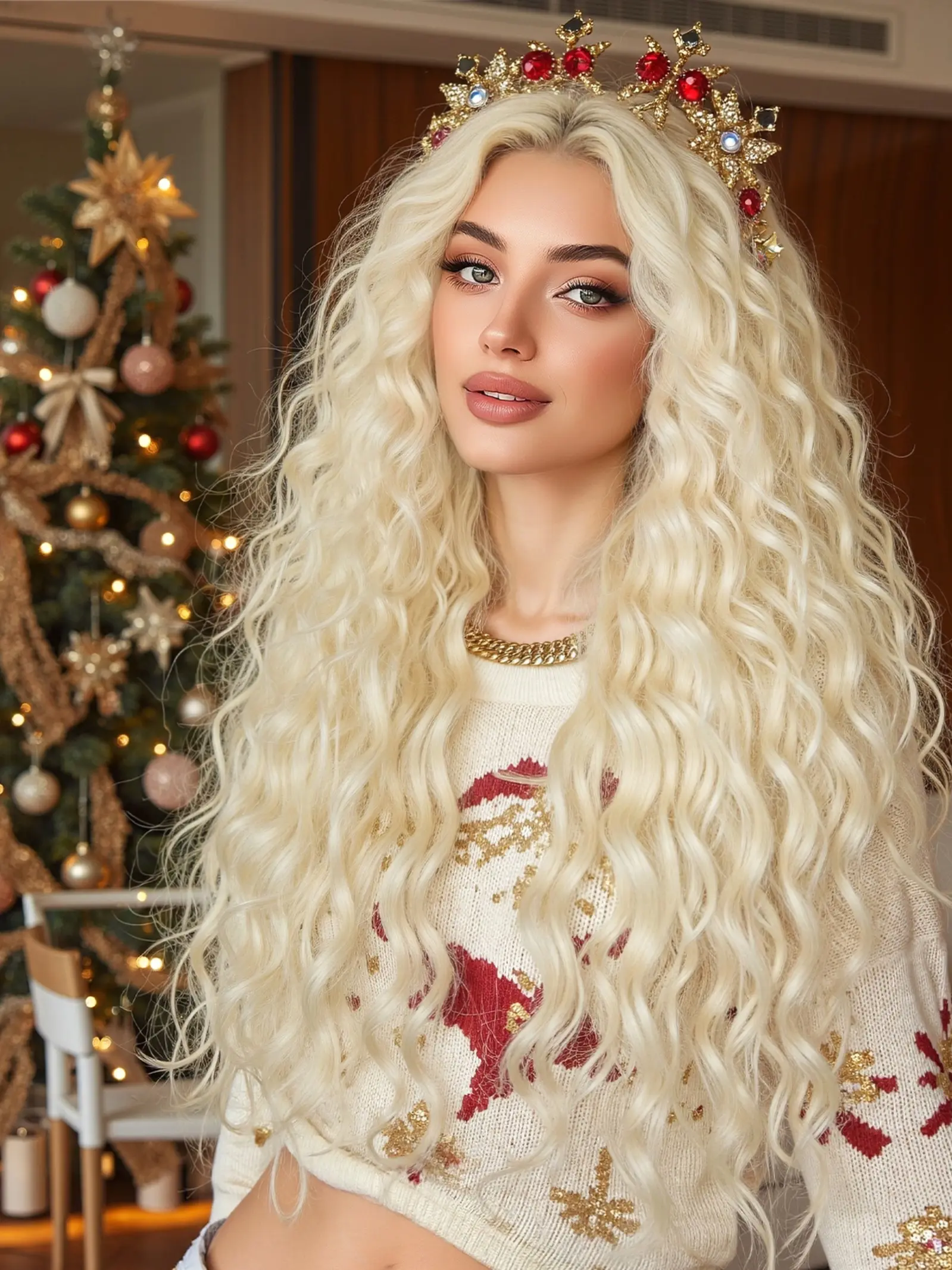 28 Inch Long Curly Hair Extensions, Curled Hair Extensions, Heat Resistant Fiber, Heat Friendly Synthetic Hair Wigs, No Bangs, Daily Use, Christmas Style, Versatile Holiday Hairstyle