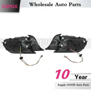 CAPQX 1pair Rear Bumper Taillight For Ford Mustang 2015-2021 Tail Light Taillamp Rear Brake Lamp Stop Light