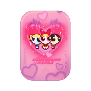 Velvet Caviar The Powerpuff Girls Airbrush Hearts MagSafe Power Pack - Fast Charging Extra Power, Strong Magnetic Grip Compatible iPhone Wireless Chargers