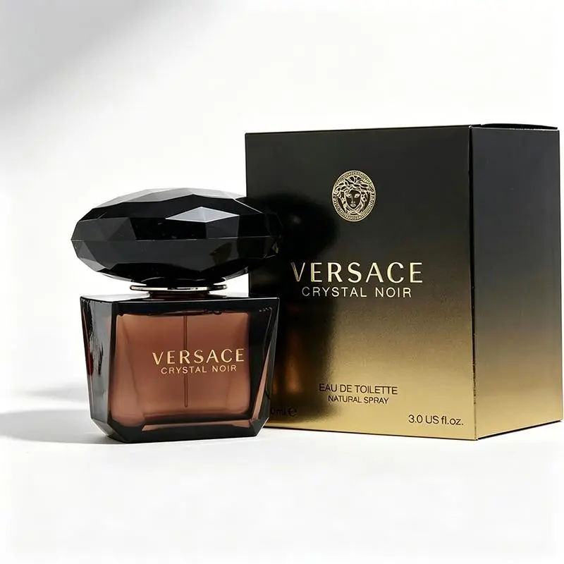 Women's Versace Crystal Noir Eau de Toilette, 3.0 oz/90 ml Floral Oriental Long-lasting Fragrance