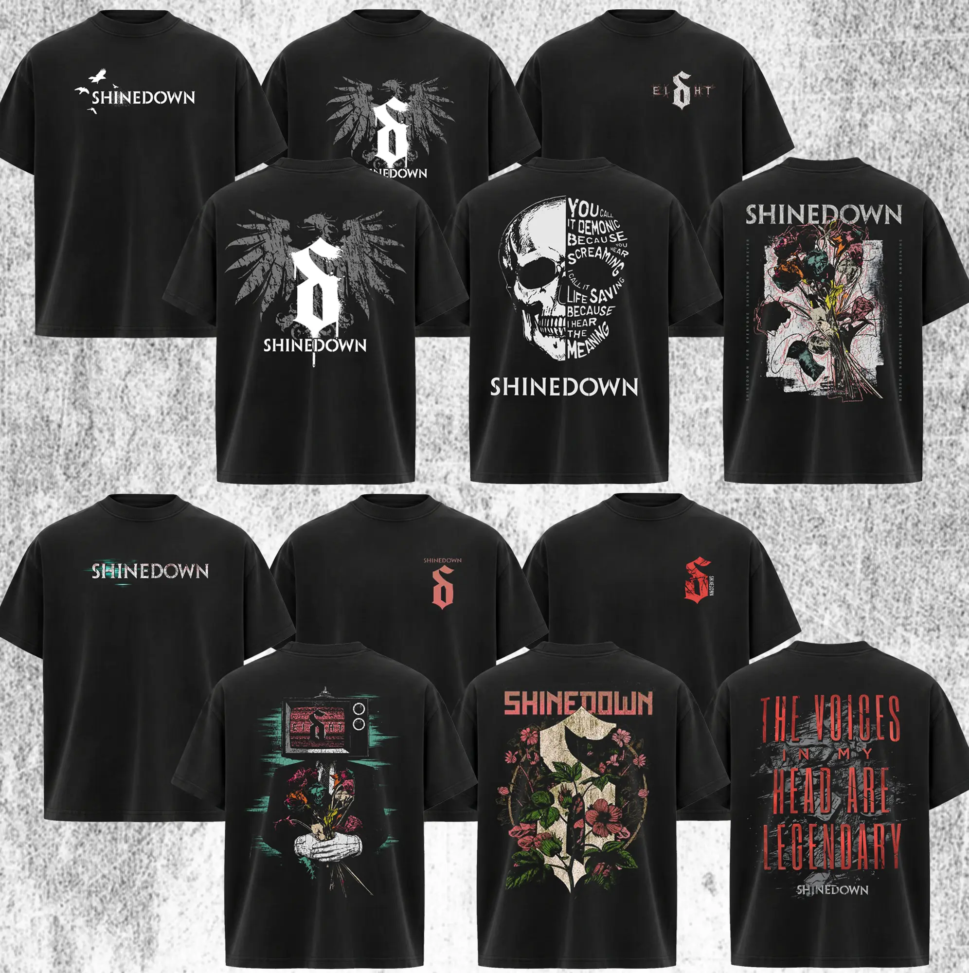 [Collection] Shinedown Band T-Shirt , Classic Shinedown Shirt , Vintage Rock Band Shirt, Retro Graphic Tee, Unisex Music Lover Gift, Classic Concert Style Apparel
