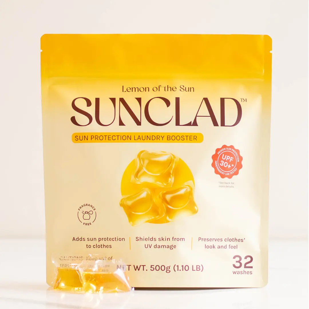 SUNCLAD - Sun Protection Laundry Booster Transforms Everyday Clothes Into UPF 30 - 50+ Sun Protective Gear ️