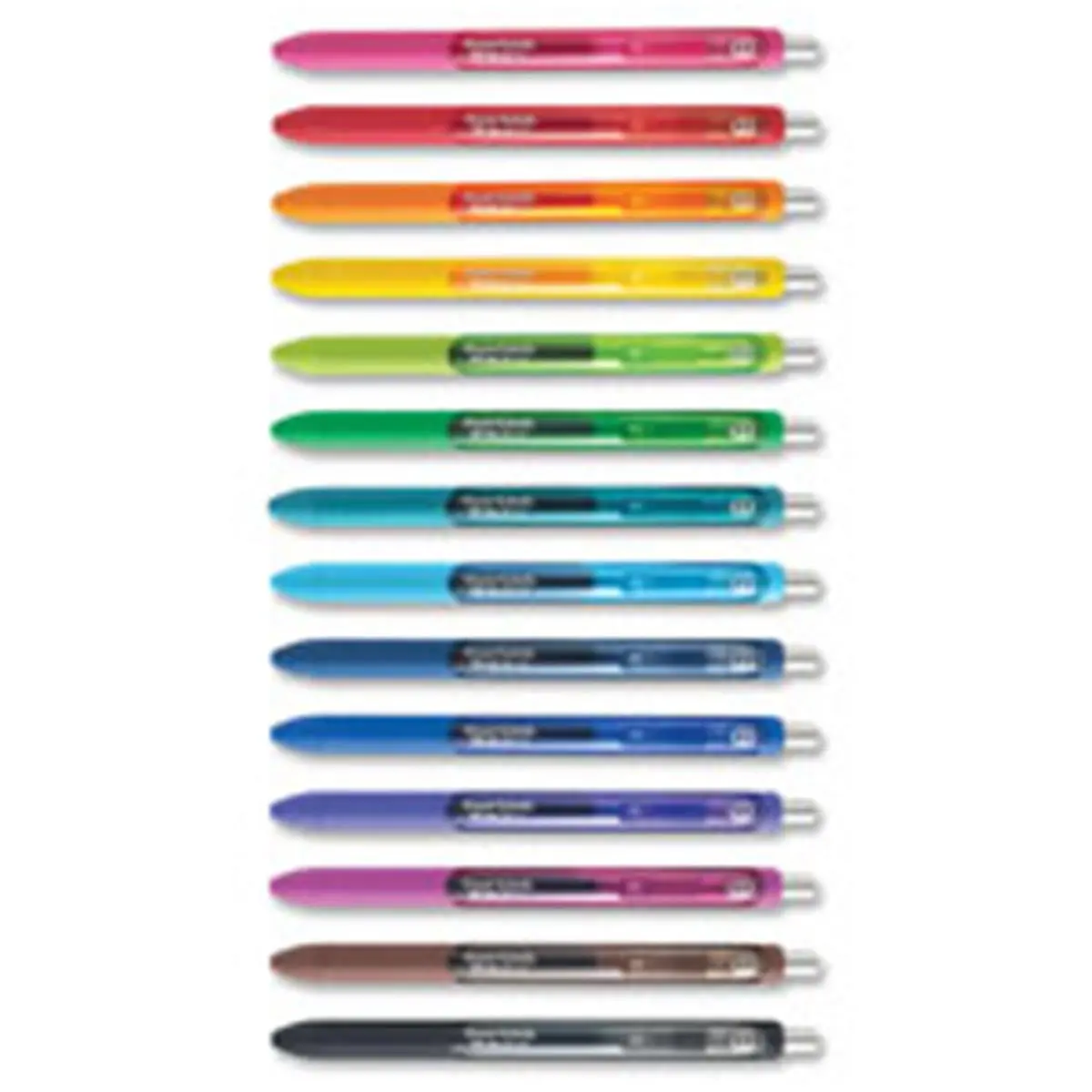 Paper Mate InkJoy Colored Gel Retractable Pen - Black, 0.7 mm, Smooth Writing Pens, Brighter Colors, Crisp Lines, Metallic Parts, Modern Clip, Colored Gel Pen