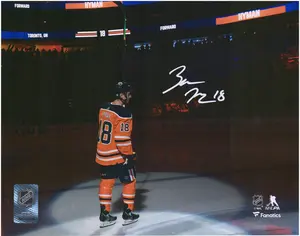 Zach Hyman Edmonton Oilers Autographed 8" x 10" Opening Night Introduction Photograph - Fanatics Authentic Certified