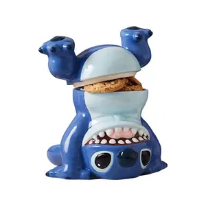 Disney Stitch Handstand Ceramic Cookie Jar Disney Stitch Handstand Ceramic Cookie Jar