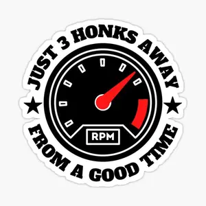 3 Honks Away Sticker