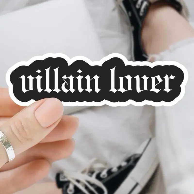 Bookish Stickers - Dark Romance Themed, Character-Based, Morally Grey Anti-Hero Vibe Decals for Dangerous Fantasy Villain Fans, 2.5-3 Inches, Fits Water Bottles, Laptops, Kindle