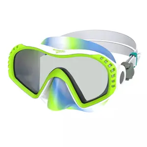 Speedo Junior Wave Watcher Silicone Swimming Goggles – Wide View, Soft Silicone Seals, Easy-Adjust Straps