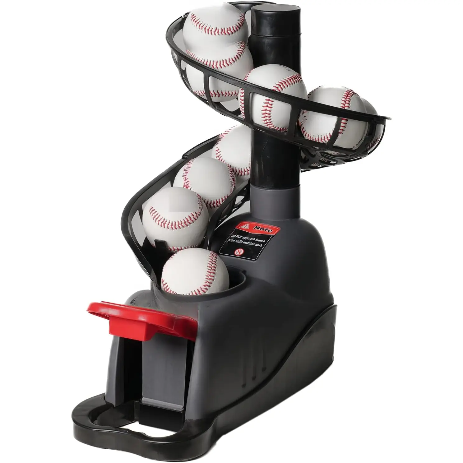 Mechanical Baseball Soft Toss Machine, Non-Electric Sports Training Equipment, Pedal-Operated with 3 Adjustable Angles for Regulation Baseballs, Ball Baseball Training Equipment