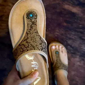 Ruthie Leather Sandals