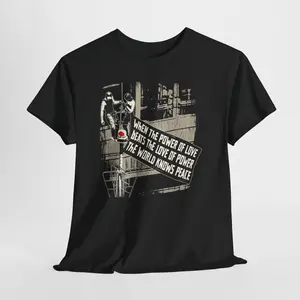 When The Power Of Love Beats The Love Of Power Shirt, Viral Peace Banner Tee, Empire State Inspired Protest Shirt, World Knows Peace T-Shirt