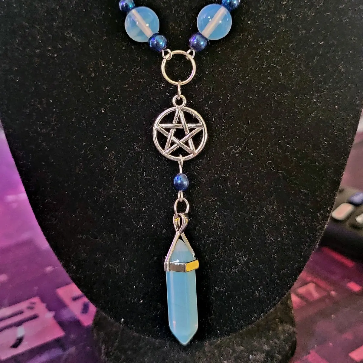Opalite Pentacle Necklace