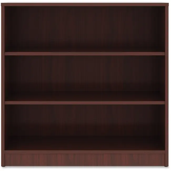 212 MAIN 3-Shelf Mahogany Laminate Bookcase with Adjustable Shelves, Three-Shelf