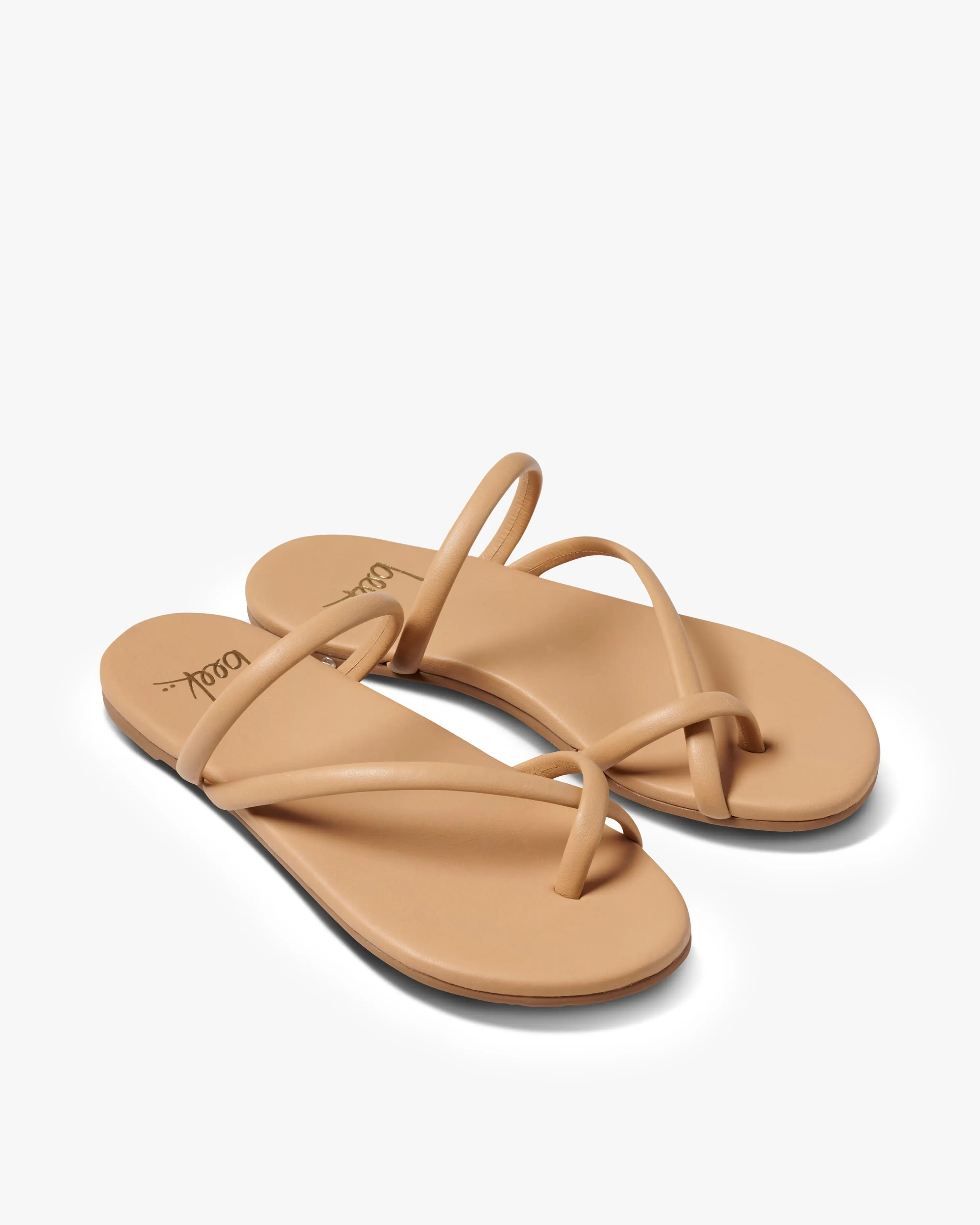 beek SUNBIRD Beach Leather Sandals - Open Toe, Slip-On Style, All Seasons, Soft Leather Upper, Memory Foam Comfort Insole, Molded Arch Support, Durable Rubber Outsole, Women's Casual Dress Sandals