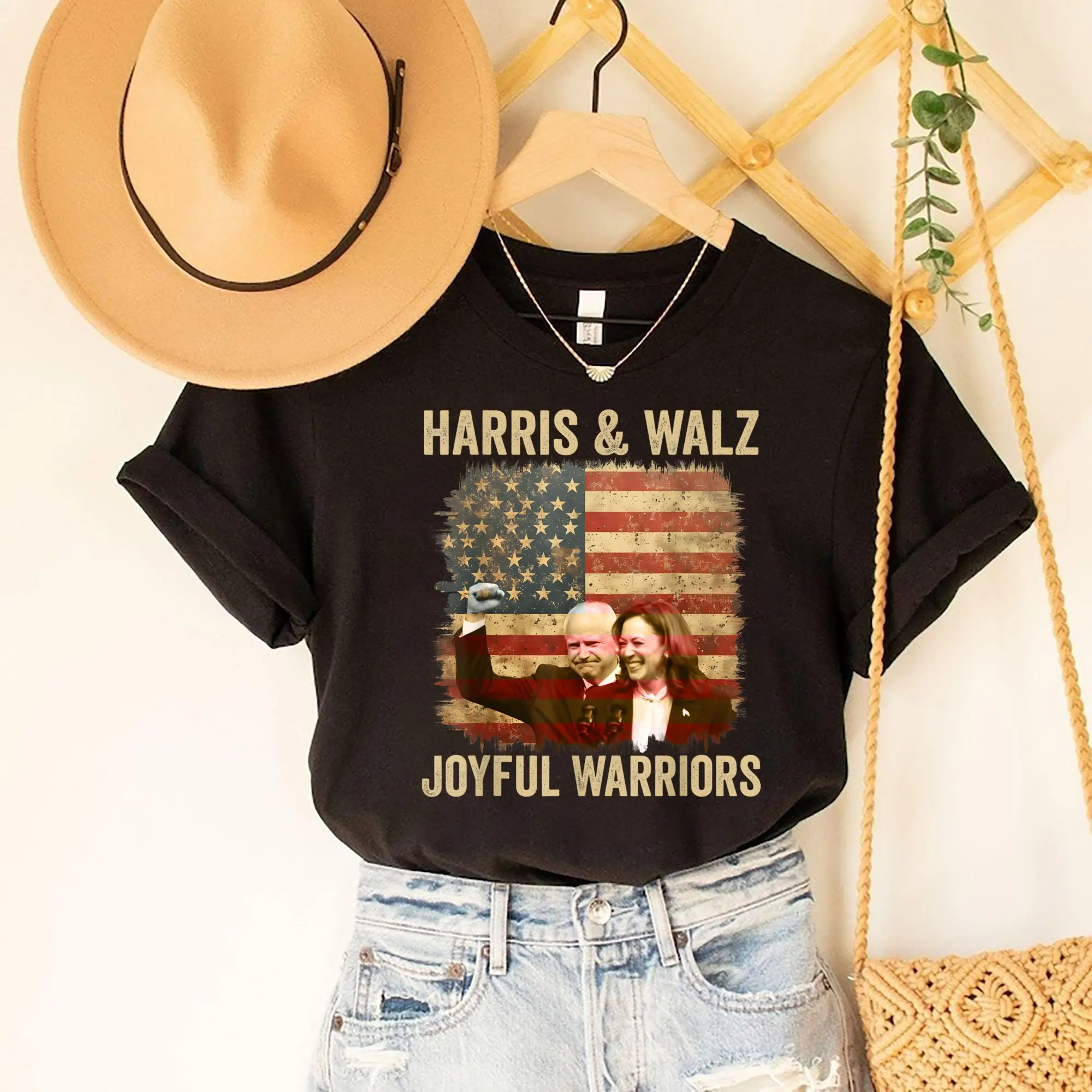 Harris &amp; Walz Joyful Warriors T-shirt, Kamala Harris 2024 shirt, Kamala Walz Elections Shirt, President Kamala Harris Shirt