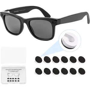 LED Light Blocking Stickers Compatible with Ray Ban Meta Wayfarer/Skyler/Headliner and Oakley Meta HSTN Smart AI Glasses Accessories, Low-Tack Restickable Blackout Light Covers Sticker(20Pcs)