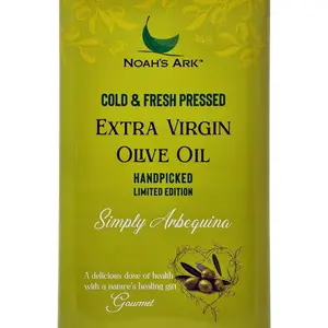 Noah's Ark Extra Virgin Olive Oil - Cold-Pressed, Handpicked Arbequina Variety with Natural Flavor for Kitchen Utensils, Cooking Utensil Sets, Spatulas, and Spoons