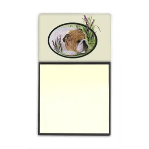 Carolines Treasures  English Bulldog Refiillable Sticky Note Holder or Postit Note Dispenser- 3 x 3 In.