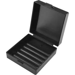 Square Soap Dishes Holder for Shower Travel Soap Container with Lid Lightweight Soap Box for Men's Soap Bar for Traveling Toiletry Gym Bathroom (Black)