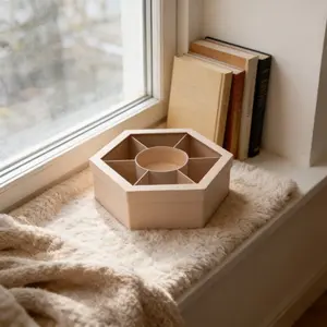 Hexagonal Gift Box with Lid, Durable Paper Fruit Candy Box, Perfect for Holiday Gifts and Celebrations, 1 Count