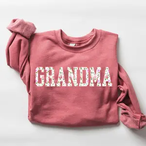 Floral Grandma Sweatshirt, Cute Mothers Day Gift Grandmother, Nana Sweatshirt, Tante Mimi Grammy Gram Sweatshirt, Flowers Lover Grandma Gift